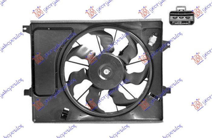 COOLING FAN COMPLETE PETROL