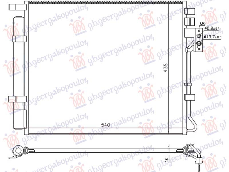 HLADNJAK KLIME 2.0/2.2 BENZIN (540x435)