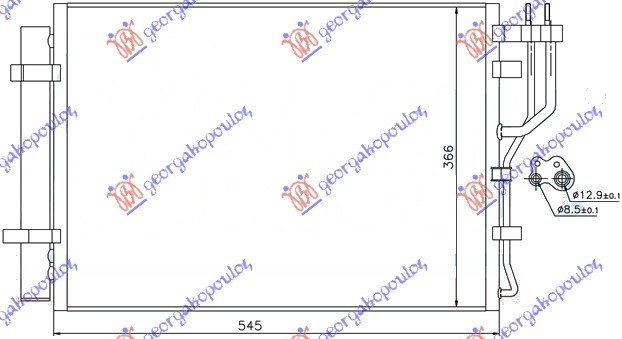 CONDENSER PETROL (50,5x36,6)