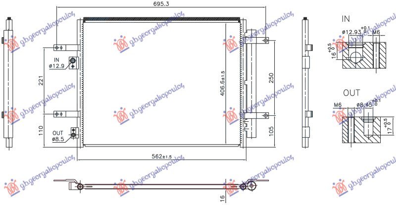 HLADNJAK KLIME 1.6 BENZIN/HIBRID (562x406)