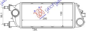 RAD. INTERC.  0.9i-8V-1.3T.D (29x13x65)