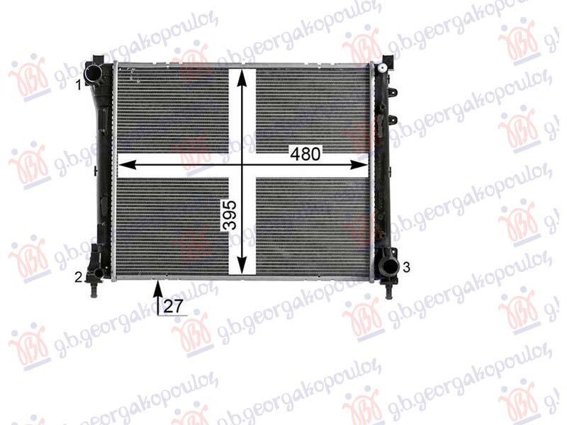 HLADNJAK MOTORA 0.9 BENZIN - 1.3 DIZEL (480x392x34) (MARELLI)