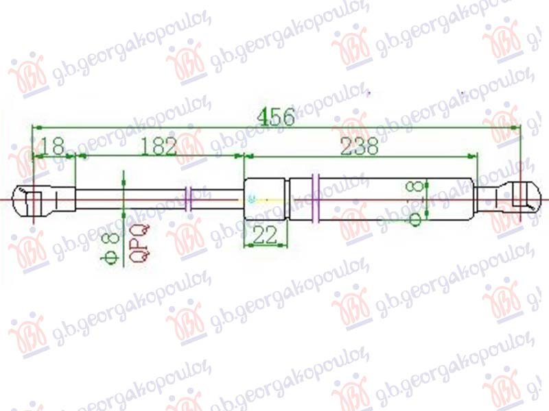 AMORTIZER HAUBE (455L-185N)