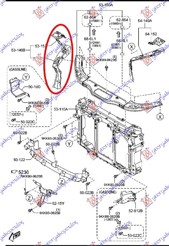 FRONT PANEL UPPER SIDE STEEL