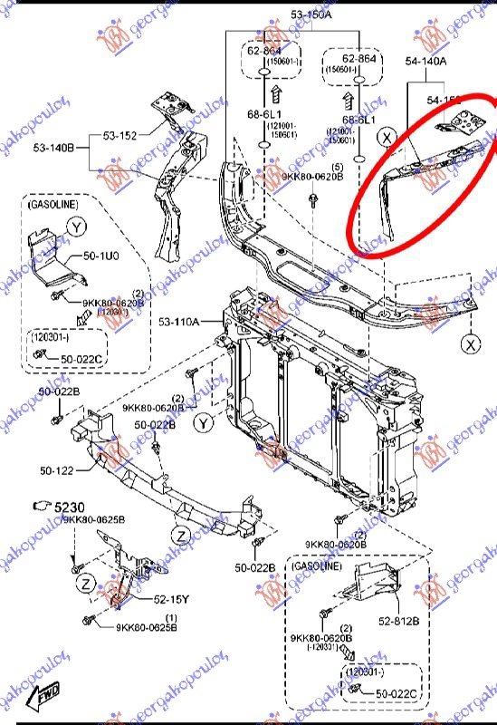 FRONT PANEL UPPER SIDE STEEL