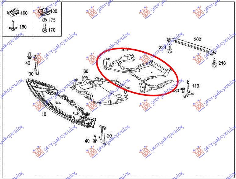 UNDER ENGINE COVER (RR PART)