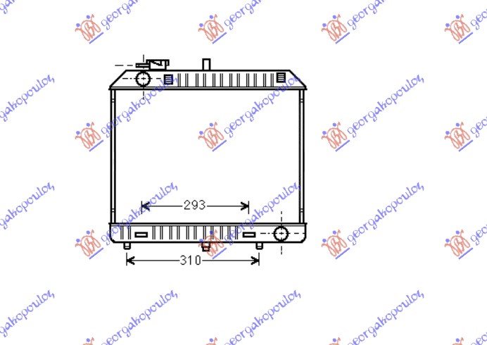 RADIATOR 2,4 DIESEL (41.5-49-27) 88-93