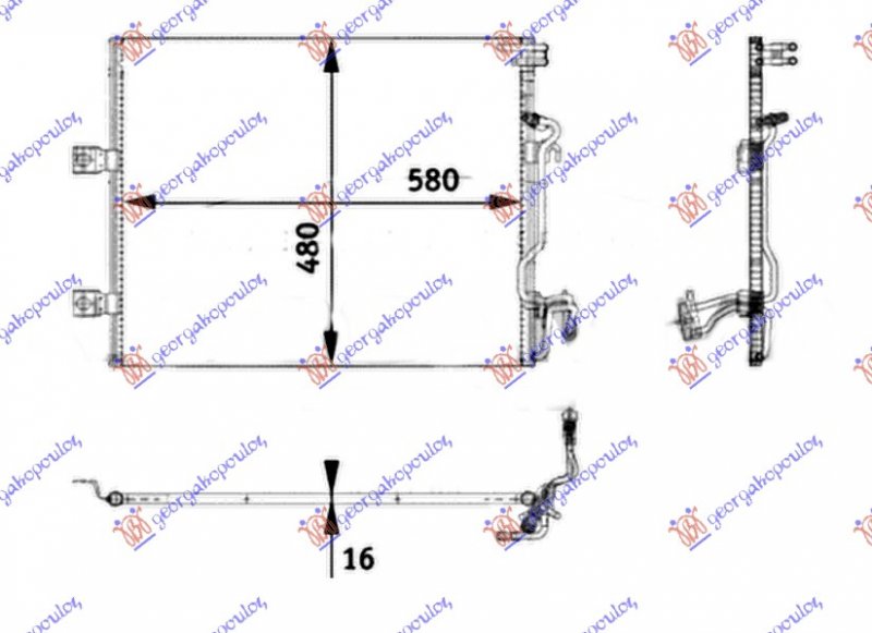 CONDENSER PETR-DIESEL (58x48)