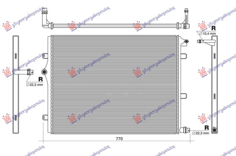 HLADNJAK MOTORA DODATNI 3.0 BENZIN HIBRID - 3.0 DIZEL HIBRID (650x508)