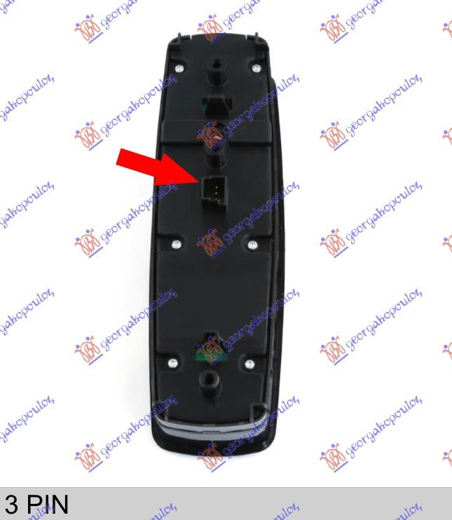 DOOR/MIRROR SWITCH FRONT BLACK(3pin