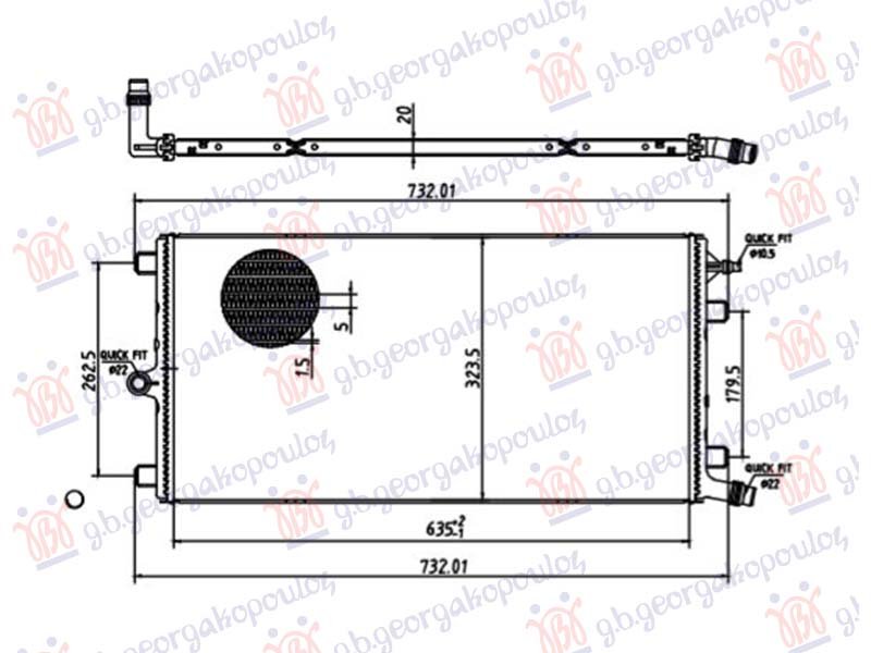 HLADNJAK MOTORA DODATNI 1.5/1.6/2.0 BENZIN/HIBRID - 2.0 DIZEL (634x326)