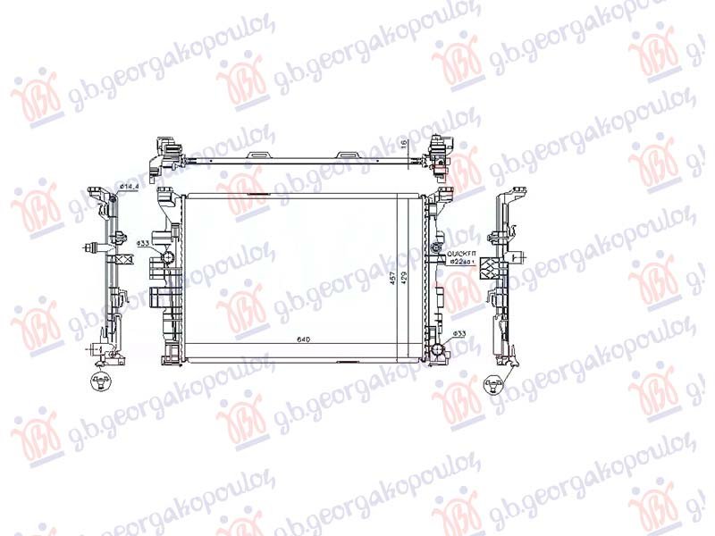 HLADNJAK MOTORA 1.6 BENZIN - 1.8 DIZEL (MAN) (640x429) (NRF)