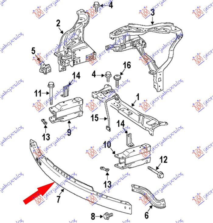 SHINA E PARAKOLPIT/BRANIKUT PARA ALUMINIJUM USA