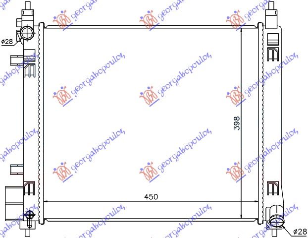 RADIATOR 1.2DIG (45x40) M/A (HR12DDR)