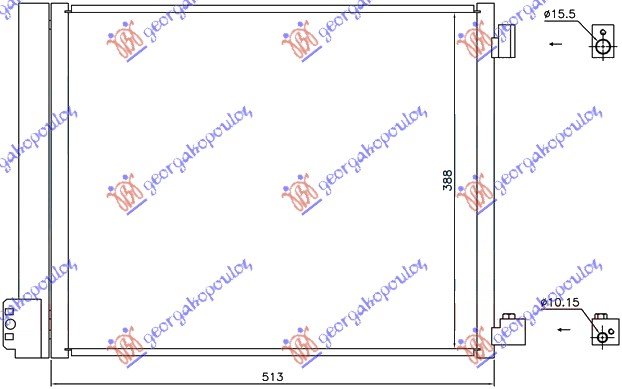 RADIATOR 1.2DIG-1.5i16V (51x38)(HR12DDR