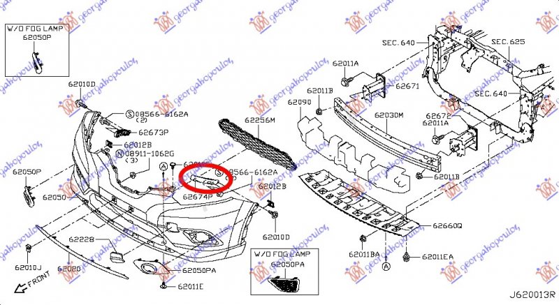 FRONT BUMPER SIDE BRACKET PLASTIC