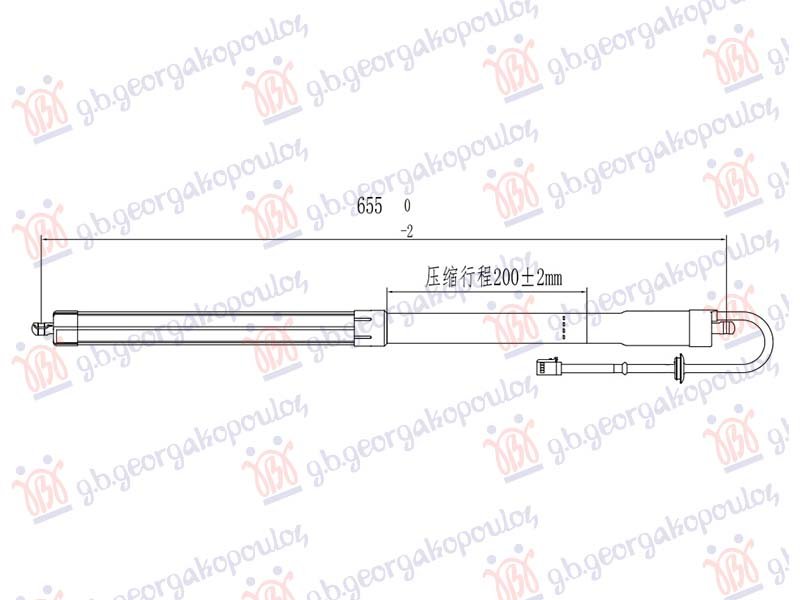 AMORTIZER GEPEK VRATA ELEKTRICNI