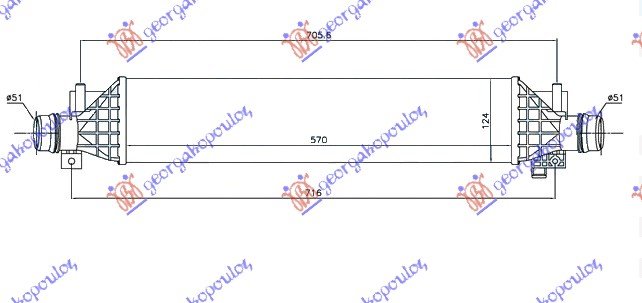 RAD. INTER. 1.4i 16V TURBO A14/B14NET