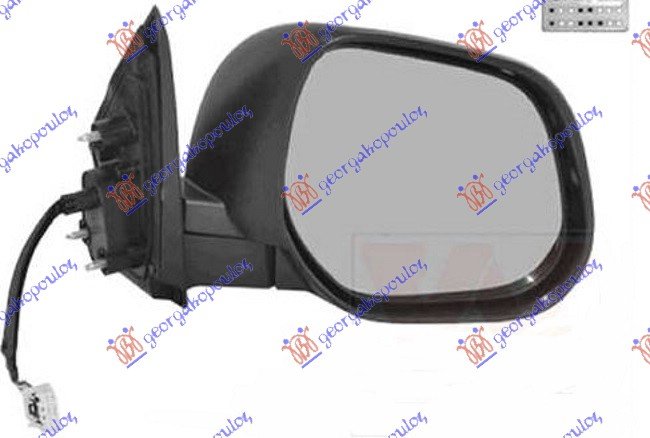 DOOR MIRROR ELEC.HEAT. FOLD. PRM (A Q