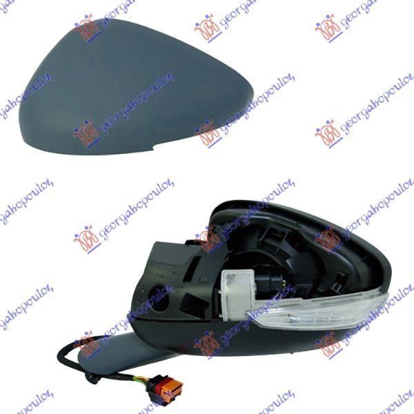 DOOR MIRROR ELEC.HEAT. PRM W/LAMP (A Q