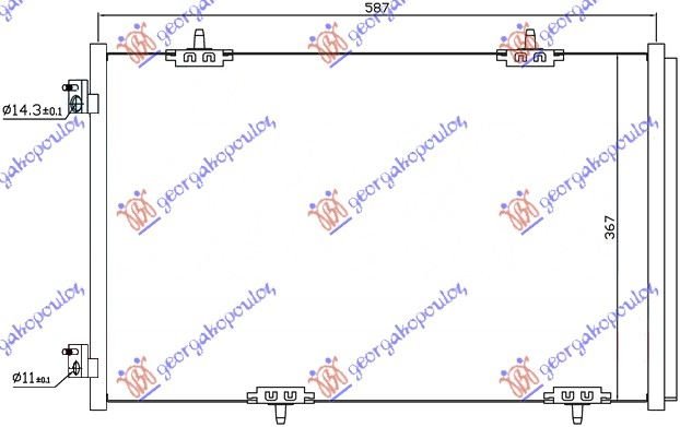 CONDENSER 1.2-1.6VTi-1,6HDi (56,9x36,