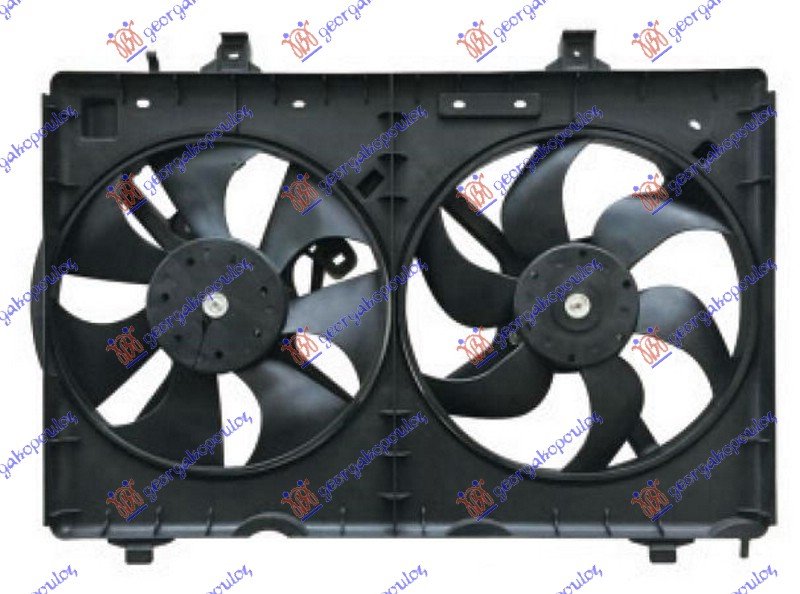 COOLING FAN ASSY DOUBLE PETROL-DIESEL