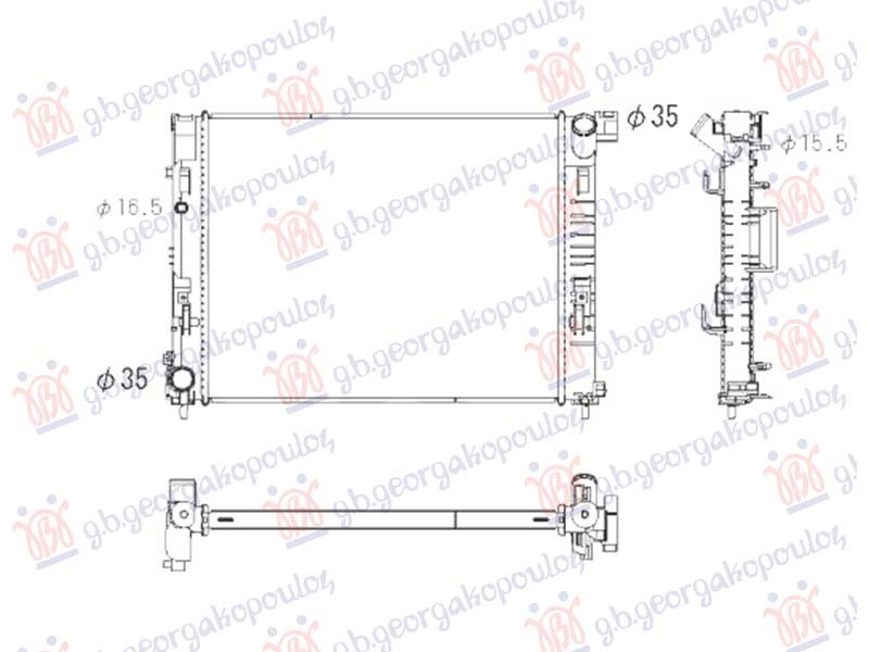 HLADNJAK MOTORA 1.5 Blue DCI Micro Hybrid DIZEL (MANUELNI) (510x398) (KOYO)
