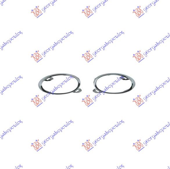 FOG LAMP FRAME CHROME (SET)