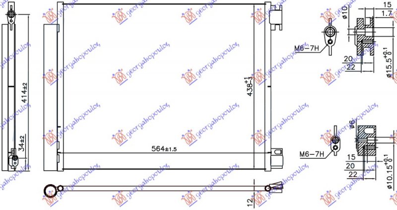 HLAD KLIME SVI MOD. BENZ/DIZ(564x438x12)