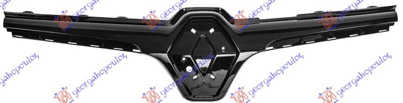 GRILLE TRIM UPPER PAINT BLACK