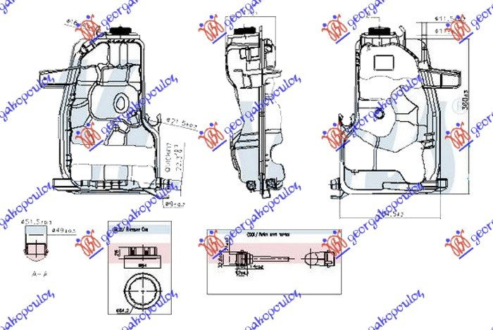 POSUDA ZA ANTIFRIZ 4.0L BENZIN