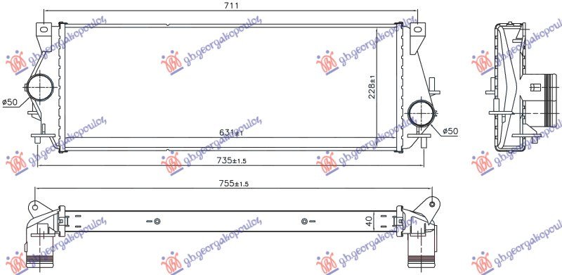 HLADNJAK INTERKULERA 2.5 DIZEL (631x228)