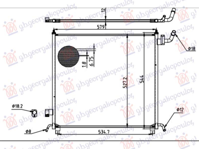 HLADNJAK MOTORA DODATNI 3.0 DIZEL/HIBRID (564x510)