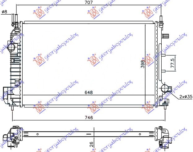 RADIATOR 1.9 TTiD (65x42)