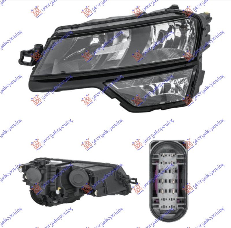 FAR EL. (H7/1) SA LED DNEV.SVET. (DEPO)