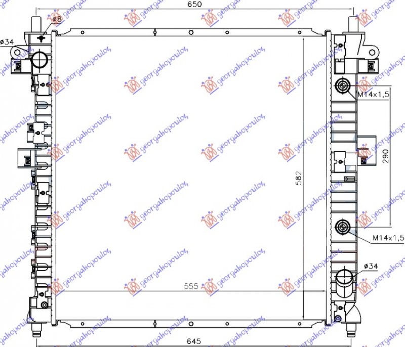 HLADNJAK 2.0 Xdi IZ.AUTO. (555x580x26)