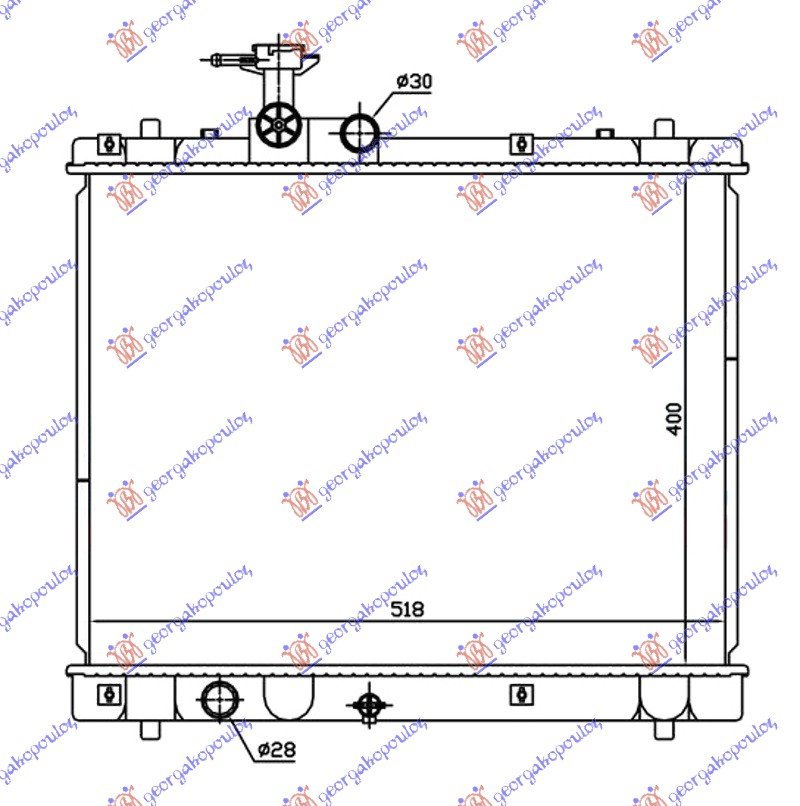 RADIATOR 1,2 GAS.(40x54x16) MANUAL