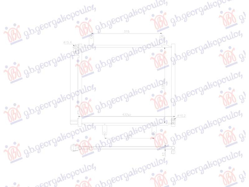 HLADNJAK KLIME 1.5 BENZIN (570x630x12)