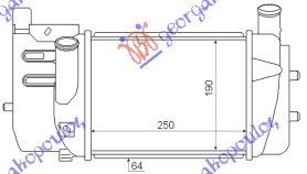 RAD. INTERC. 1,4 D4D DIESEL (250x190x64)