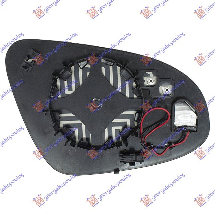 STAKLO RETROVIZORA SA GREJACEM (MRTAV UGAO) (KONVEKSNO)