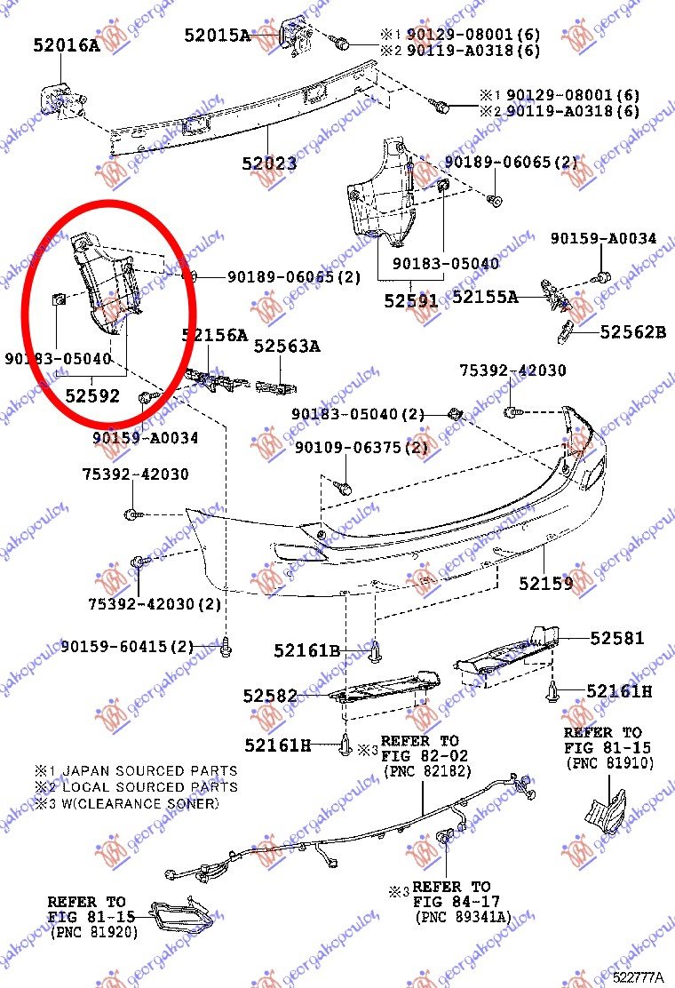 REAR INNER FENDER (FR.PART)