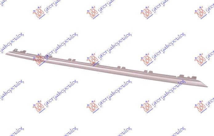 FR. BUMPER MOULDING LOWER SILVER