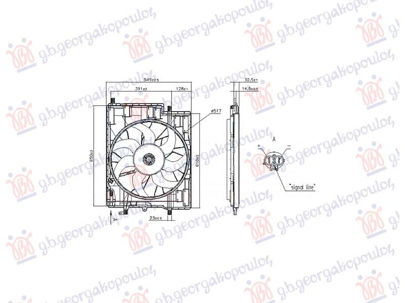 VENTILATOR KOMPLET 2.0 DIZEL / 2.0 BENZIN-HIBRID
