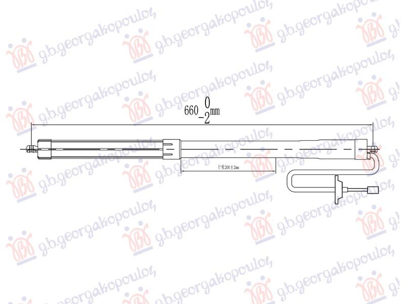 AMORTIZER GEPEK VRATA ELEKTRICNI