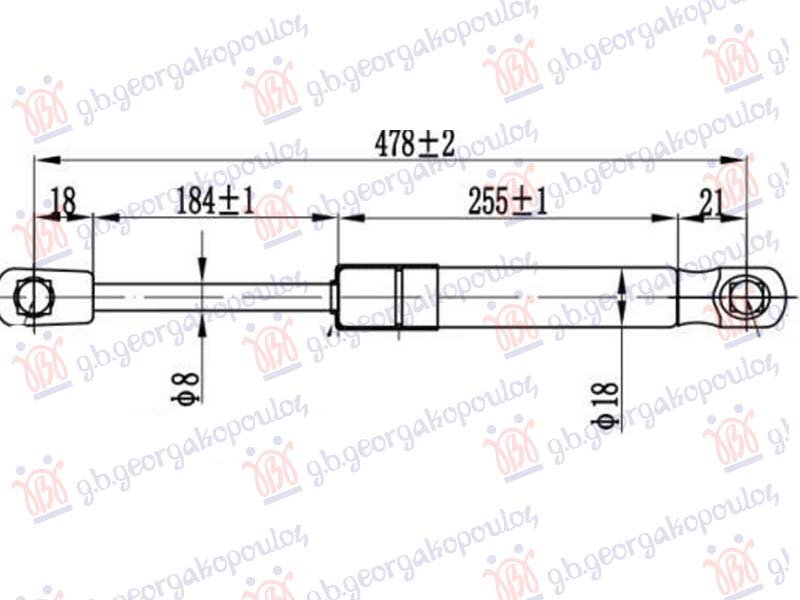 AMORTIZER HAUBE (479L-300N)