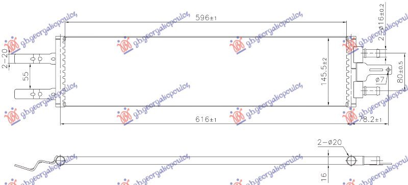 HLADNJAK MOTORA DODATNI 1.5 BENZIN/HIBRID (596x145x16) (NISSENS)