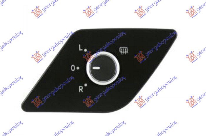 MIRROR SWITCH (Chrome/Black)(6pin)