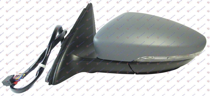 DOOR MIRROR EL. HEAT. FOLD PRM W/LAMP