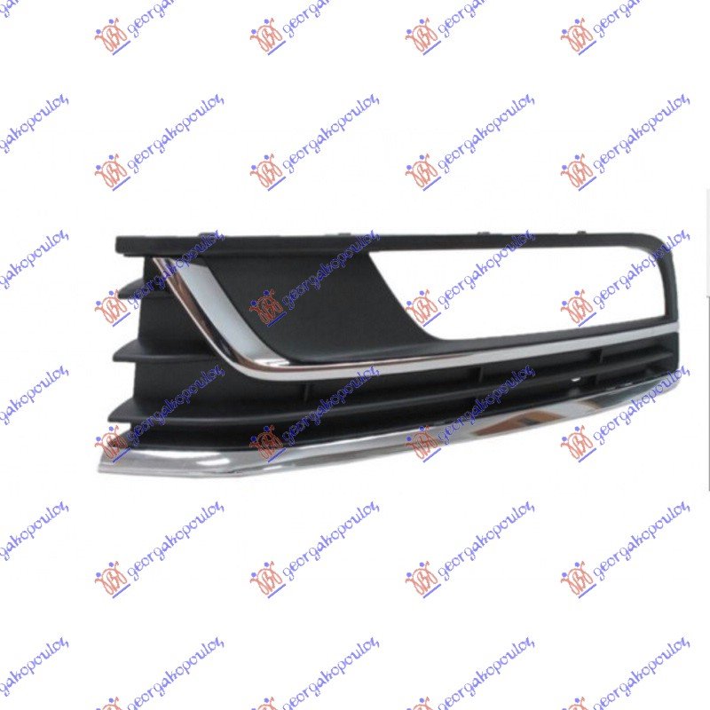 FR. BUMPER SIDE GRILLE (W/2 CHR. MOULD)