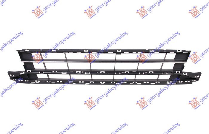 FR. BUMPER GRILLE W/CHROME MOULDING